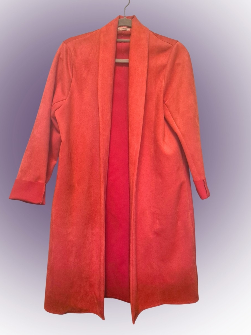 Zara Orange Open Blazer